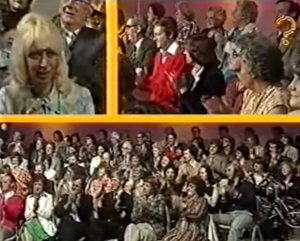 Three photos of the crowd