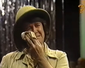 Contestant crying