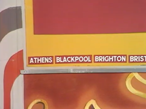 List of city's on a screen Athens, Blackpool, Brighton and Bristol