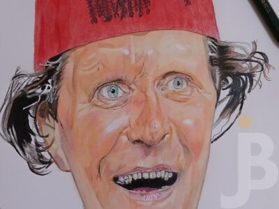 Tommy Cooper pencil drawing