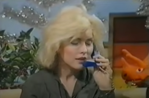 Debbie Harry on the phone