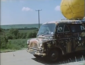 Screenshot from episode 2 van on country road